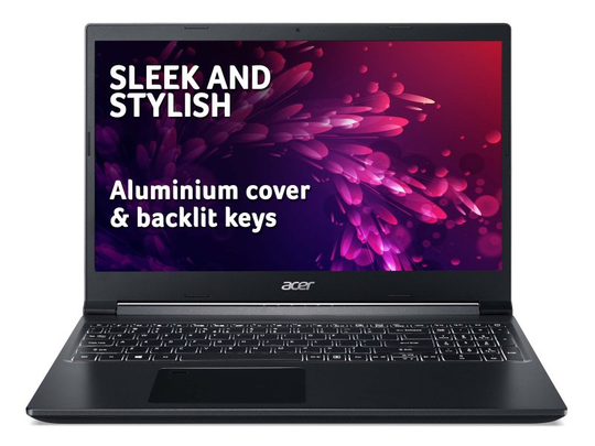 Acer Aspire 7 A715-42G Laptop, AMD Ryzen 5 5500U, 8GB RAM, 512GB SSD, NVIDIA GeForce 3050Ti 4GB, 15.6" Full HD 144Hz, Windows 10 Home