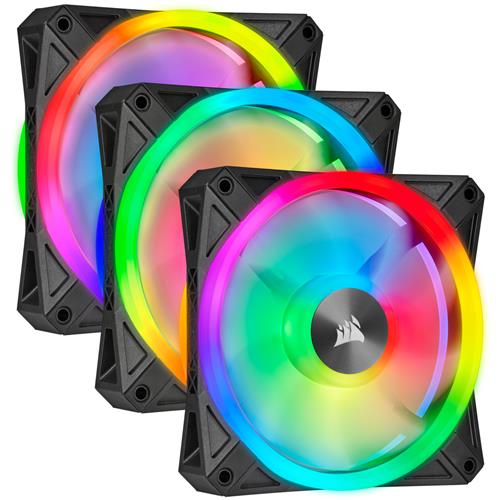 Corsair CO-9050098-WW computer cooling system Computer case Fan 12 cm Black Grey