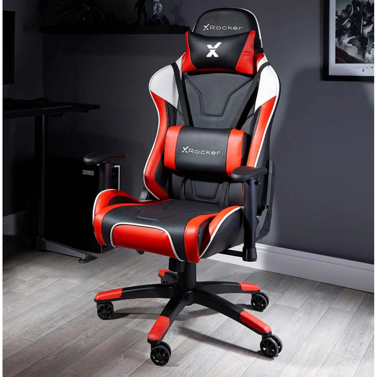 X Rocker Agility Esport Pc Office Gaming Chair - Red