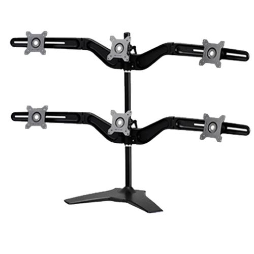 Amer AMR6S flat panel desk mount 61 cm (24") Freestanding Black