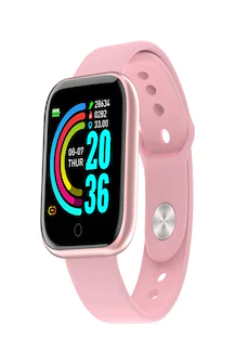 Waterproof Smart Watch New Generation with Blood Pressure Measurement and Heart Rate Monitor Pink