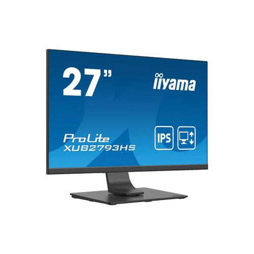 iiyama ProLite XUB2793HS-B4 computer monitor 68.6 cm (27") 1920 x 1080 pixels Full HD LED Black