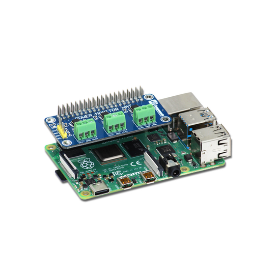 SB Power Monitoring HAT 3 Channel Power Monitor HAT for Raspberry Pi