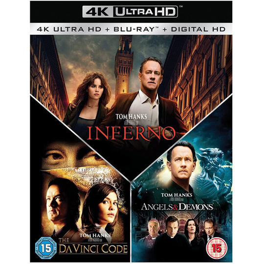 Inferno / Angels & Demons / The Da Vinci Code Box Set 7-Disc Box Set [2016] (4K Ultra HD + Blu-ray)
