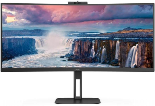 AOC Online 34 CU34V5CW/BK Curved webcam
