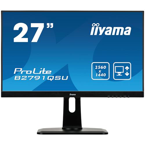 iiyama ProLite B2791QSU-B1 computer monitor 68.6 cm (27") 2560 x 1440 pixels Quad HD LED Black
