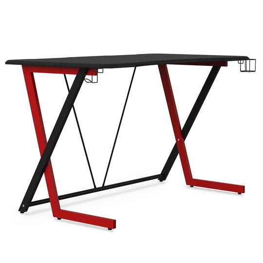 Equinox Helia Gaming Desk - Black/Red