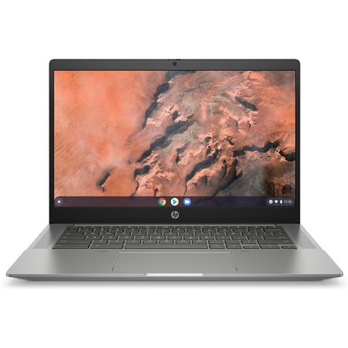 HP Chromebook 14b-ns0005na 3050C 35.6 cm (14") Full HD AMD Athlon Silver 4 GB DDR4-SDRAM 64 GB eMMC Wi-Fi 6 (802.11ax) ChromeOS Silver