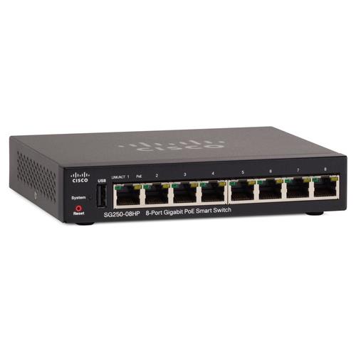 Cisco SG250 Managed L3 Gigabit Ethernet (10/100/1000) Power over Ethernet (PoE) Black