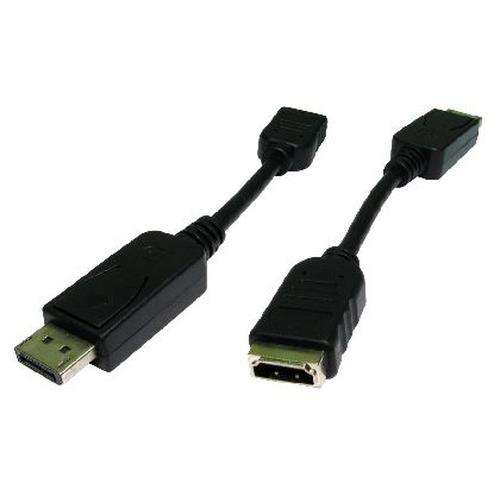 Cables Direct HDHDPORT-005CAB video cable adapter 0.15 m DisplayPort HDMI Black