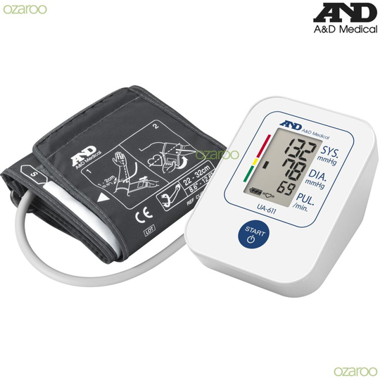 A&D Medical Ua611 Digital Upper Arm Basic Blood Pressure Monitor 15 Memory New