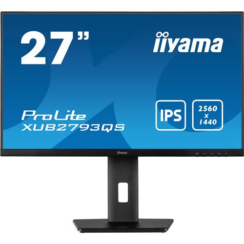 iiyama ProLite XUB2793QS-B1 computer monitor 68.6 cm (27") 2560 x 1440 pixels Wide Quad HD LED Black