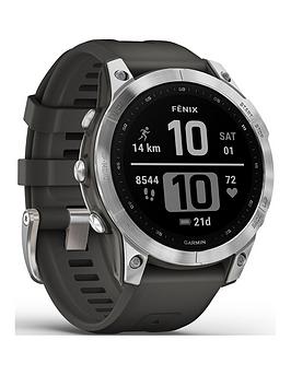Garmin Fenix 7 Multisport Gps Watch - Silver With Graphite Band