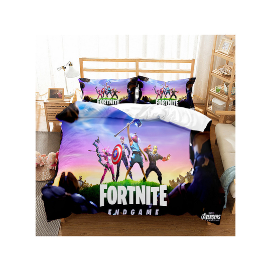 (Pattern 03, King) Fortnite Bedding Single Double Duvet Cover UK