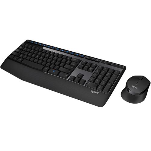Logitech Wireless Combo MK345 keyboard Mouse included USB French Black