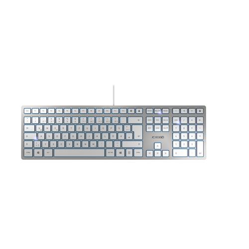 CHERRY KC 6000 Slim keyboard USB US English Silver White