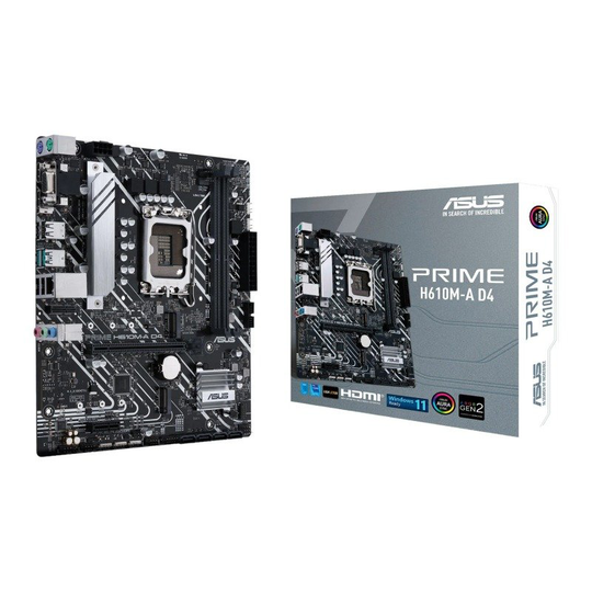 Asus Prime H610M-A D4 mATX Motherboard
