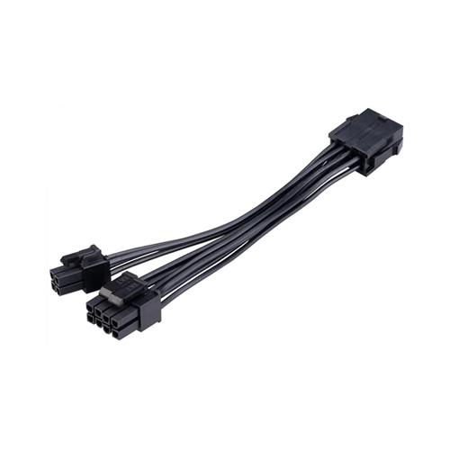 AKASA AK-CBPW22-15 Internal Power Adapter Cable 8-Pin ATX PSU to 8+4 Pin ATX Motherboard Power 0.15m Black