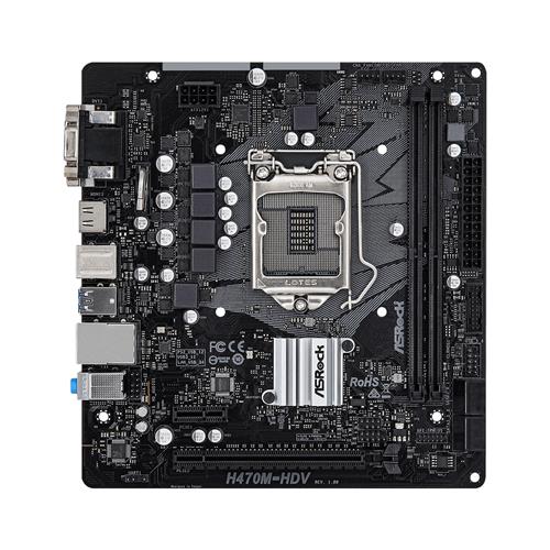 Asrock H470M-HDV motherboard Intel H470 LGA 1200 micro ATX
