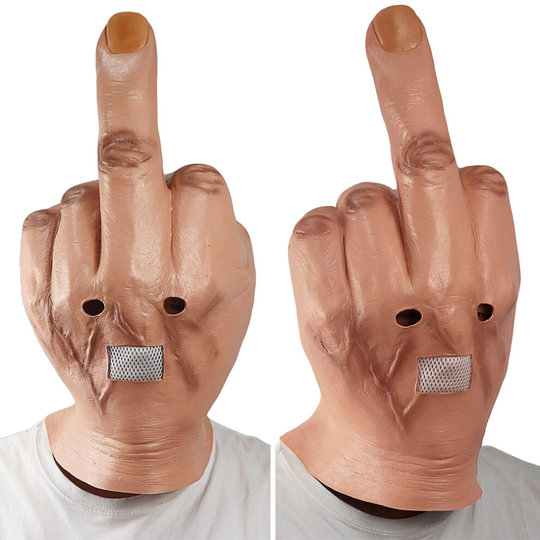 Despise The Middle Finger Mask Evil Cosplay Scary Halloween Costume Party Props