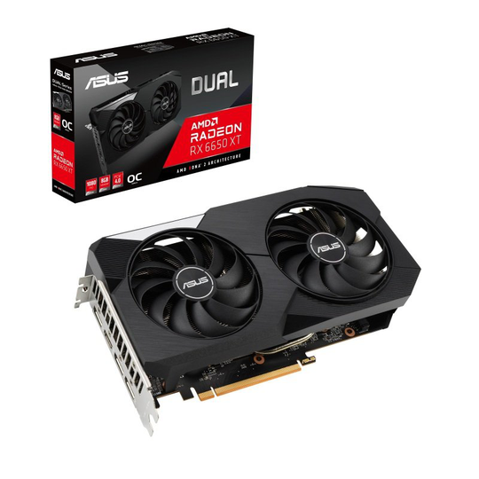 Asus Radeon Rx 6650 Xt 8GB Dual Oc Graphics Card