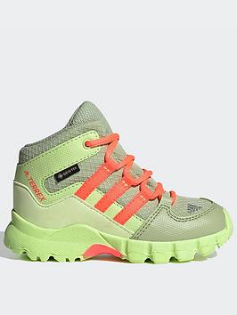 adidas Terrex Mid Gtx Shoes, Green, Size 8.5 Younger