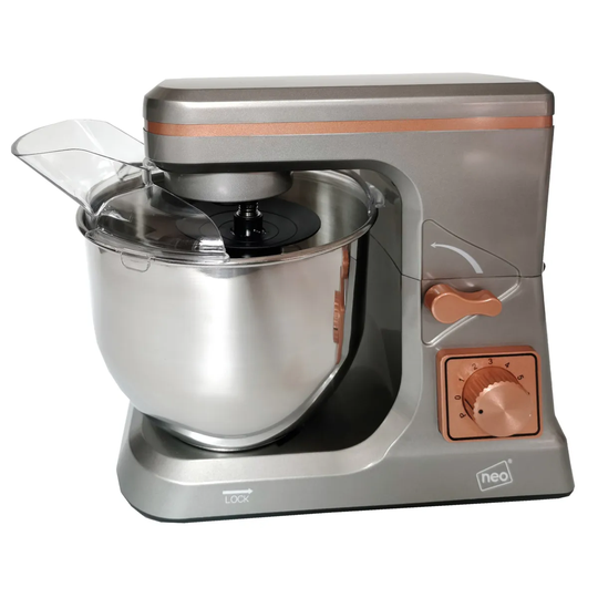 Neo 5L 800W 6 Speed Electric Stand Mixer - Copper and Grey