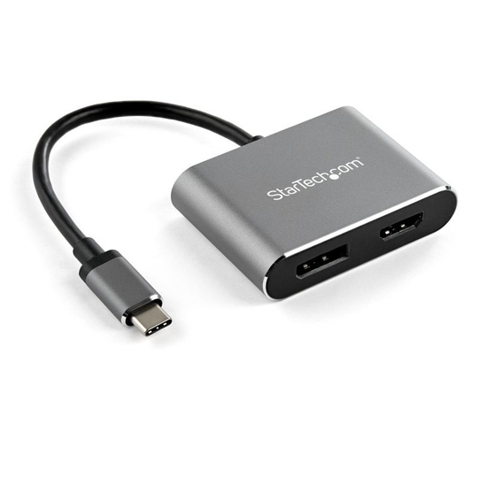 Startech USB C Multiport Video Adapter - 4K 60Hz USB-C to HDMI 2.0 or DisplayPort 1.2 Monitor Adapter - USB Type-C 2-in-1 Display Converter HDMI/DP HB