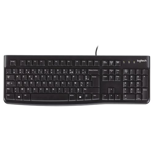 Logitech Keyboard K120 Frappe confortable et silencieuse