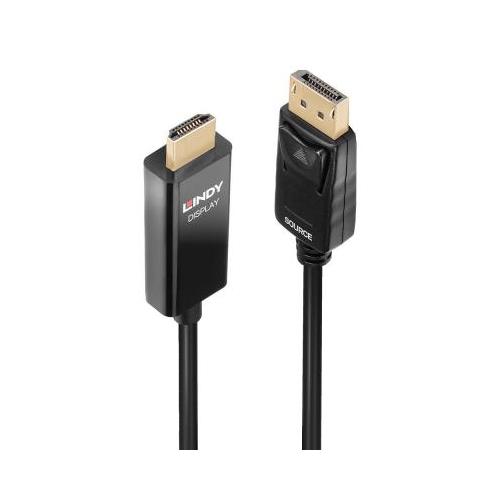 Lindy 2m DP to HDMI Adapter Cable with HDR