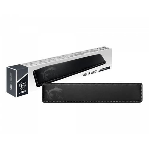 MSI VIGOR WR01 Keyboard Wrist Rest 'Black with Iconic Dragon design Cool Gel-infused memory foam Non-slip rubber base Incline shape Keyboard add on accessory for VIGOR Series Keyboard Compatible with most Gaming Keyboards'