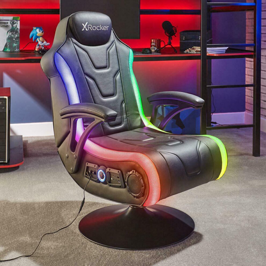 X Rocker Rainstorm 4.1 Wireless RGB Gaming Chair