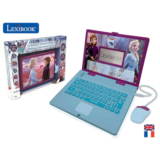 Lexibook Disney Frozen II Bilingual (english & French) Educational Laptop With 124 Activites