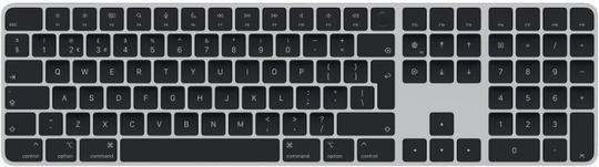 Apple Magic Keyboard with Touch ID, Black Keys and Numeric Keypad for Mac models with Apple Silicon, UK Layout