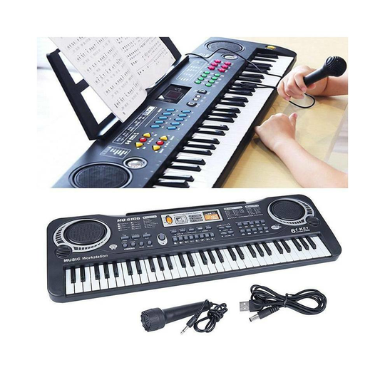 61keys Digital Musical Electronic Keyboard Piano With Mic Adult / Kids Beginner