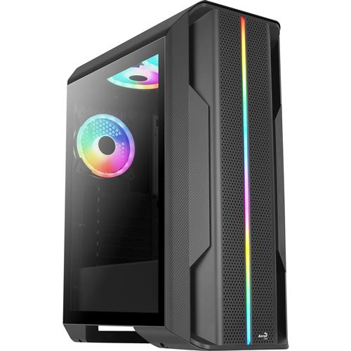 Aerocool SPLINTER DUO ATX Gaming Case 3x ARGB 12cm Fans + Front Mesh