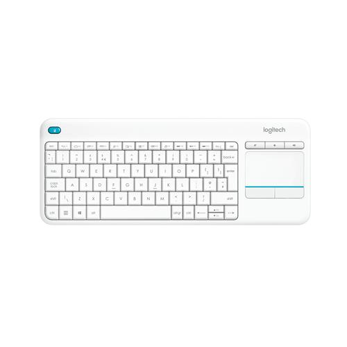 Logitech K400 Plus Tv keyboard RF Wireless QWERTY English White