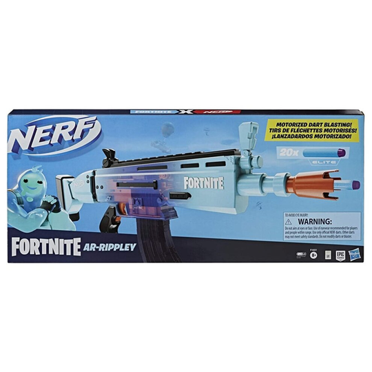 Nerf Fortnite Multicolour AR-Rippley Motorized Elite Plastic Dart Blaster Toy
