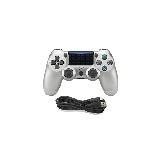 (Silver) Wired USB Game Controller For Playstation 4 PS4 PC