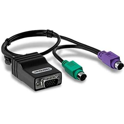 Trendnet TK-CAT5P PS/2 cable 0.4 m VGA M RJ-45 F Black
