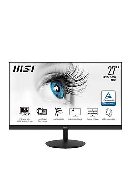 Msi Pro Mp271P 27 Inch, Fhd, 75Hz, Height Adjustable + Built In Speakers, Ips Flat Monitor