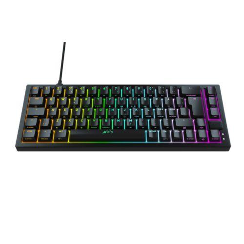 Xtrfy K5 Compact RGB 65% Mechanical Gaming Keyboard Kailh Red Switches Per-key RGB Lighting Super-Scan Tech Hot-Swap Switches Sound-Dampening Black