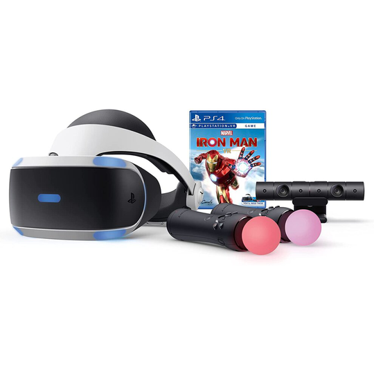 PlayerO Play-Station VR Marvel's Iron Man VR Bundle: Play-Station VR Headset, Camera, 2 Move Motion Controllers, Marvel's Iron Man VR Digital ..