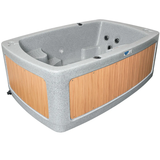RotoSpa DuoSpa Compact S080 Hot Tub - Light Grey/Teak