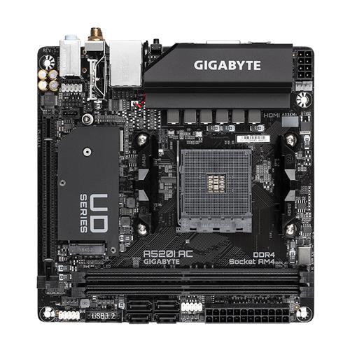 Gigabyte A520I AC motherboard Socket AM4 mini ITX AMD A520
