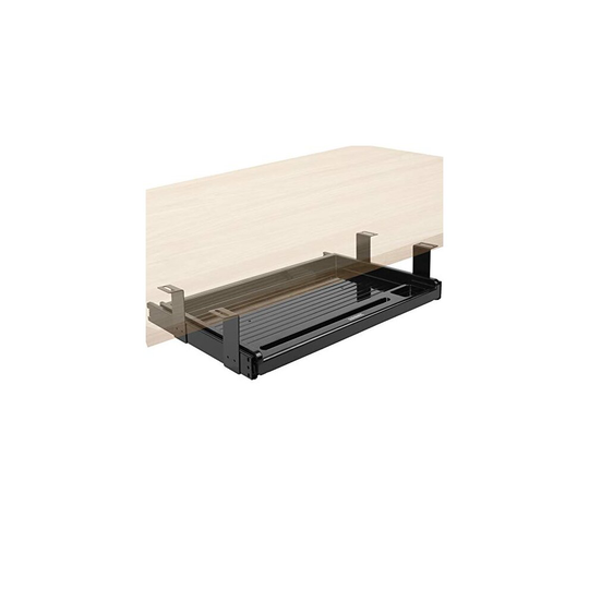 Duronic Keyboard Platform DKTSX2 | Under Desk Drawer for Keyboard and Mouse | Attachable Keyboard Tray | 41x31cm / 16x12in | Ergonomic Workstatio