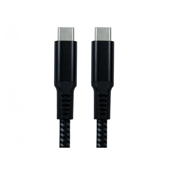 Xenta 1.8m USB 3.1 Type C Male to Male - Black Braided - 20V 5A 100W 10Gbps Cables