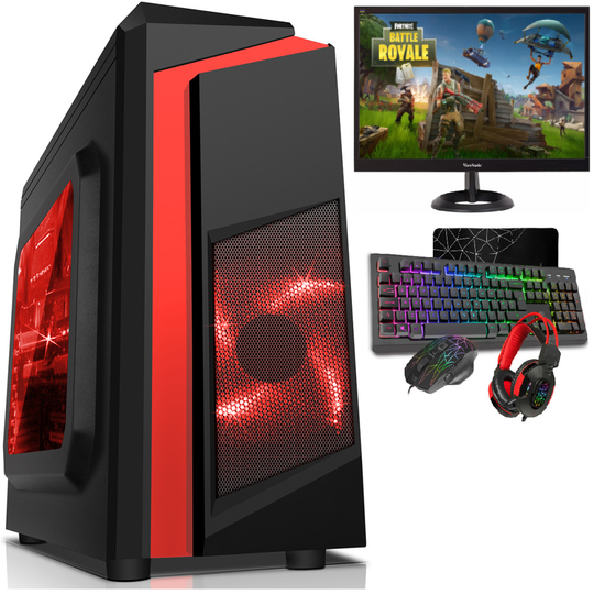 Gaming PC bundle - i5 16GB RAM 1TB GT1030 2GB F3 red