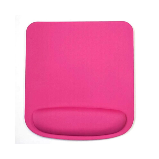 (Pink) Square 5mm Mouse Mat with Wrist Support