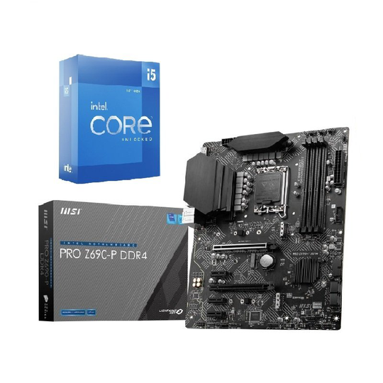MSI PRO Z690-P DDR4 ATX Motherboard + Intel Core i5 12600K Processor Bundle
